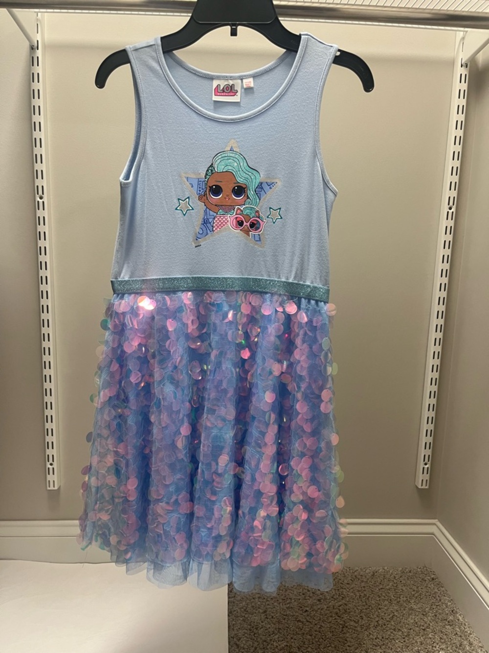 Fabulous! L.O.L. Surprise! Light Blue Sequin Tulle Party Dress
